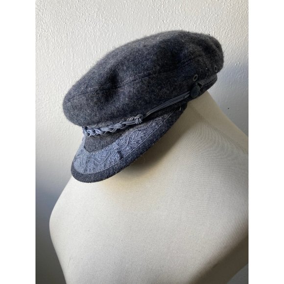 Vintage gray wool fisherman’s cap #245 main image 5